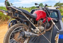Motocicleta furtada é encontrada danificada na Linha TB-11, em Machadinho D’Oeste pm-recupera-motocicleta-furtada-linha-tb11-machadinho-doeste